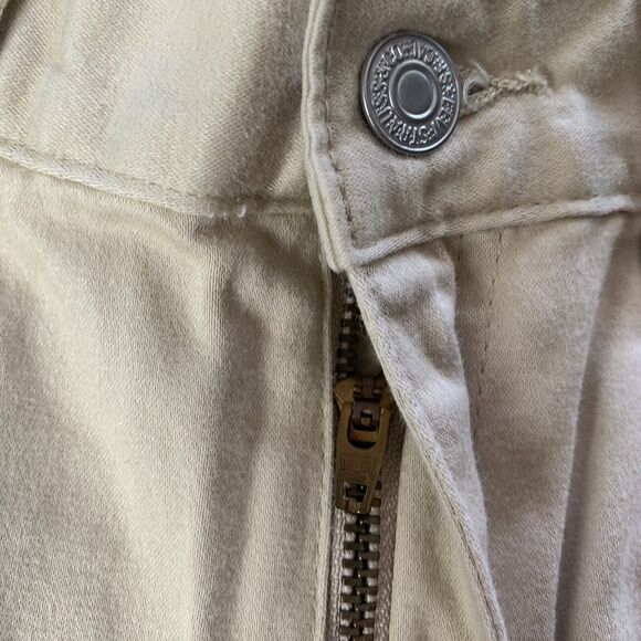 Vintage Levis 512 Jeans Womens Slim Fit High Rise Red Tab Beige Size 8 (26 x 30) - Picture 9 of 16